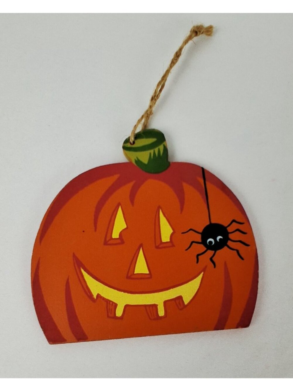 Halloween Wooden Ornaments Featuring Jack-O-Lanterns Witch Happy Halloween Sign - Picture 5 of 6